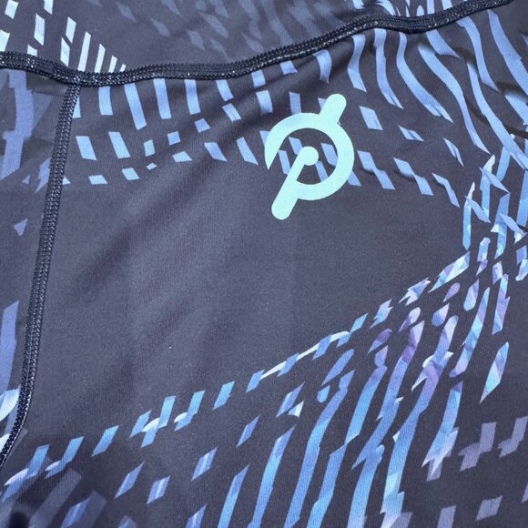 WITH x Peleton Blue Patterned Leggings Size - Picture 2 of 5